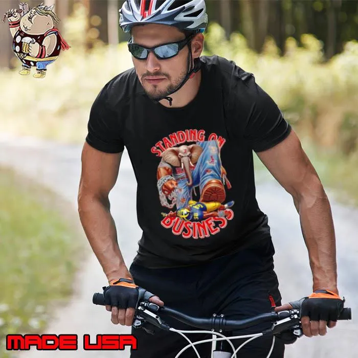Alabama Crimson Tide Rose Bowl Stand On Business Mascot Michigan Vs Alabama Shirt