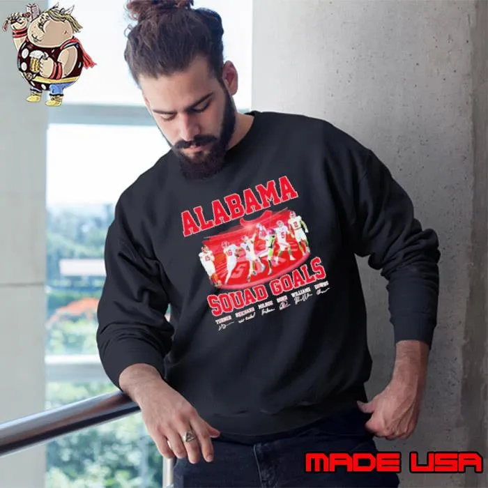 Alabama Crimson Tide squad goals signatures shirt