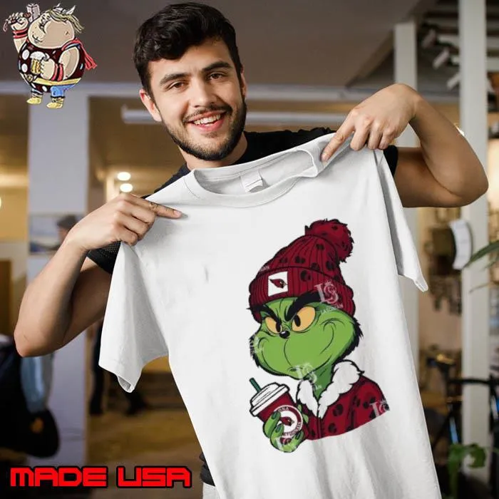 Arizona Cardinals the Grinch drink coffee shirt