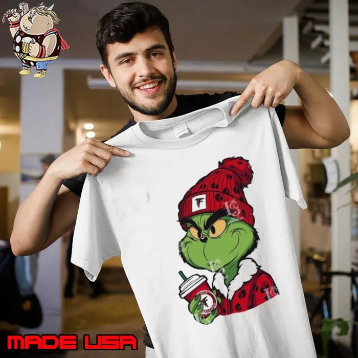 Atlanta Falcons the Grinch drink coffee shirt