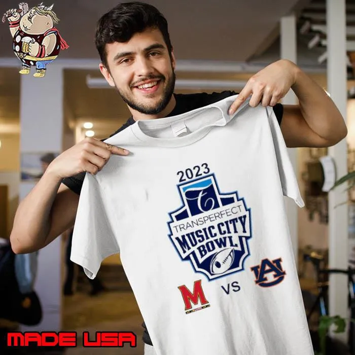 Auburn Vs Maryland 2023 Music City Bowl Bound Shirt Unisex
