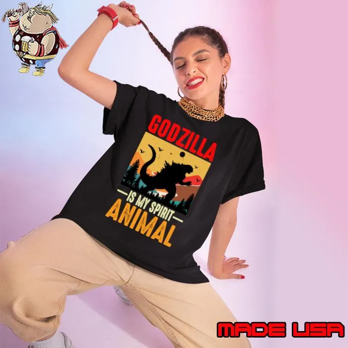 Awesome godzilla is my spirit animal vintage T-Shirt