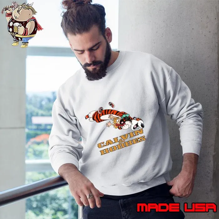 Calvin And Hobbes Christmas and Happy New Year daily American comic strip T-Shirt Sweatshirt