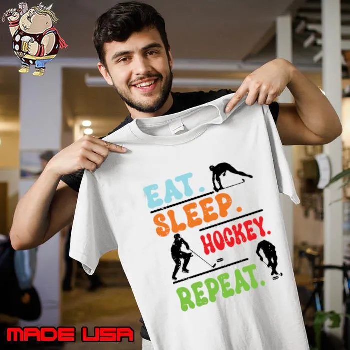 Eat Sleep Ice Hockey Repeat T-Shirt