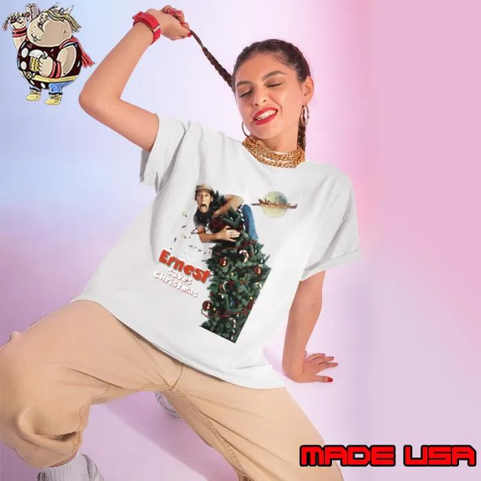 Ernest Saves Christmas He's Back And This Time Xmas Tree T-Shirt
