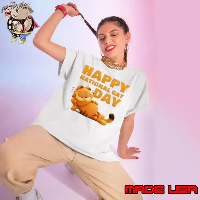 First Look At Garfield Happy National Cat Day 2023 Shirt Ladies tee