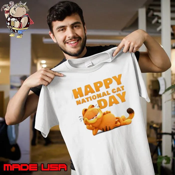 First Look At Garfield Happy National Cat Day 2023 Shirt Unisex