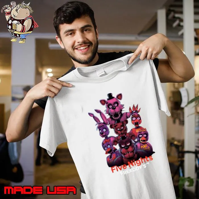 Five Nights At Freddy's popular horror game about animatronics T-Shirt Unisex