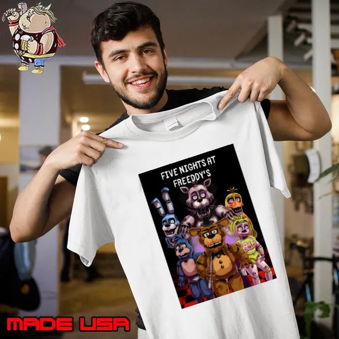 Five Nights At Freeddy's A Haunting Tableau of Animatronic Terror T-Shirt Unisex