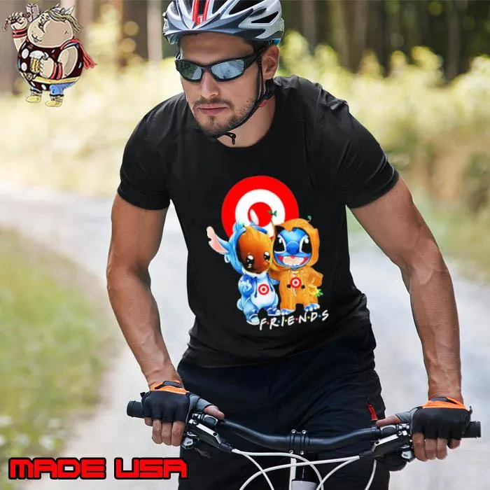 Friends baby stitch and baby groot target symbol s Unisex