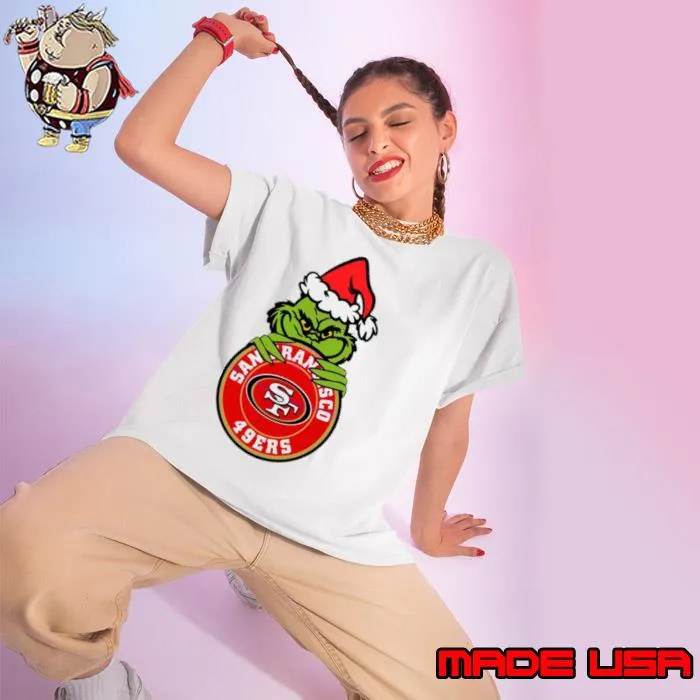 Grinch San Francisco 49ers Circle logo shirt