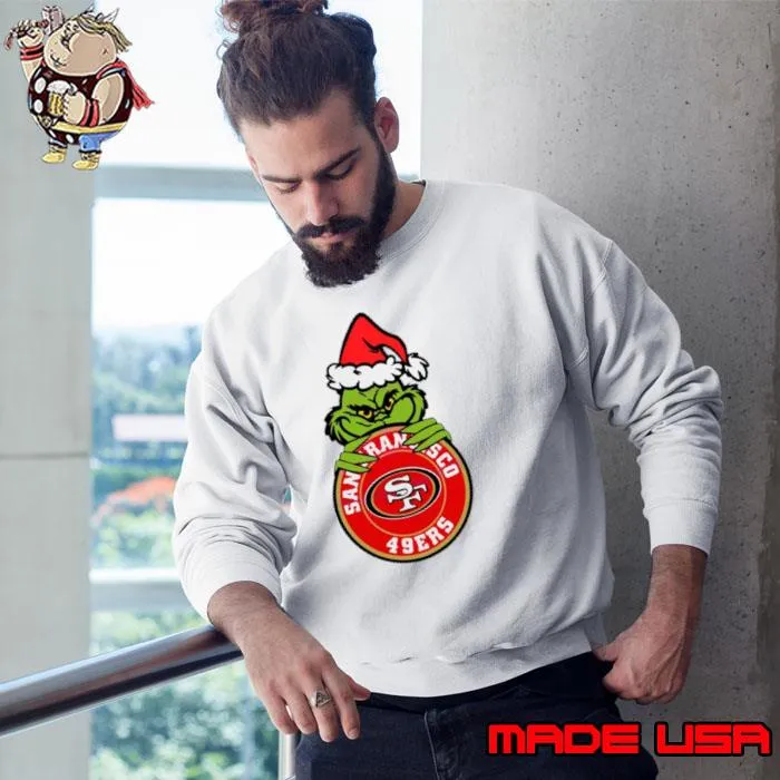 Grinch San Francisco 49ers Circle logo s Sweatshirt