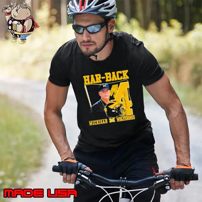 Har-Back 4 Jim Harbaugh Michigan Wolverines Signature s Unisex
