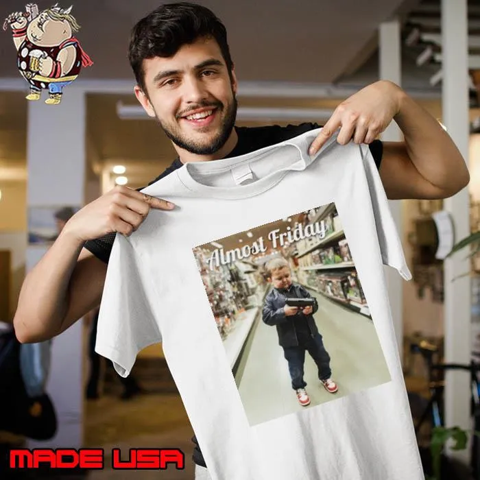 Hasbulla Magomedov with gun almost friday shirt