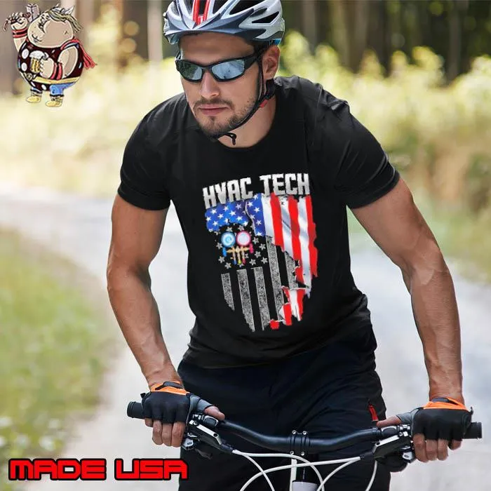 HVAC Tech American flag s Unisex