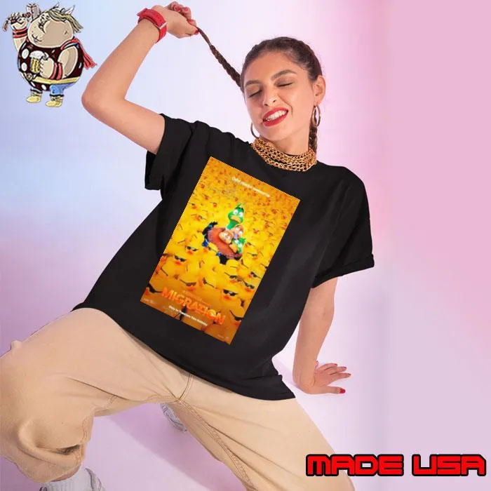 Illumination Presents Migration Odd Ducks Welcome Only In Theaters This Holiday Poster Shirt Ladies tee