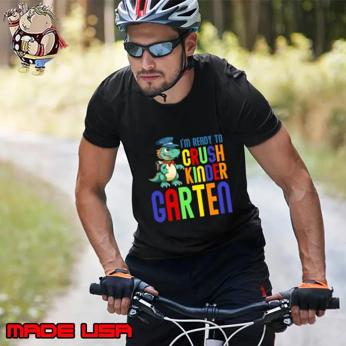 I'm Ready Crush Kinder Carten First Day of School Dino T-Shirt Unisex