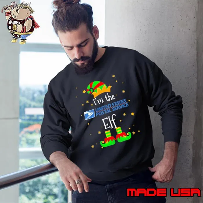 I'm the united states postal service elf merry christmas shirt