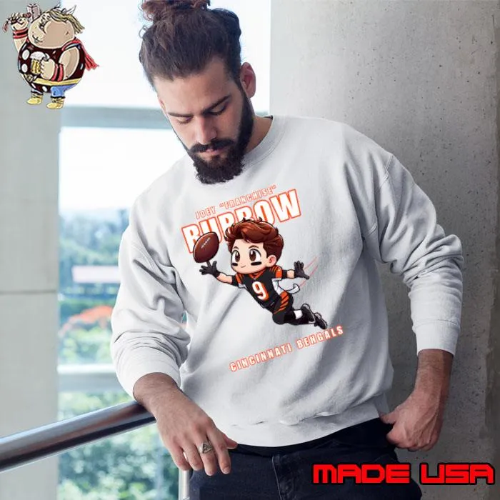 Joe Franchise Burrow Cincinati Bengals Football Chibi T-Shirt Sweatshirt