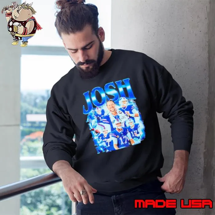 Josh Allen Buffalo Bills retro s Sweatshirt