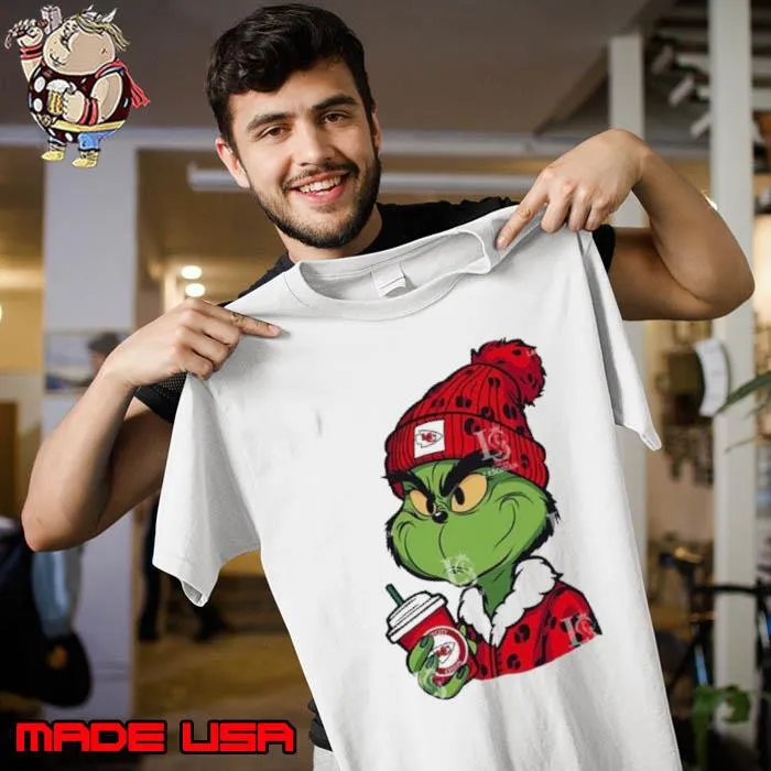 Kansas City Chiefs the Grinch drink coffee shirt
