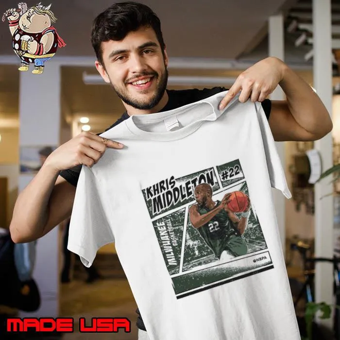 Khris Middleton American professional basketball player for the Milwaukee Bucks Comic T-Shirt Unisex