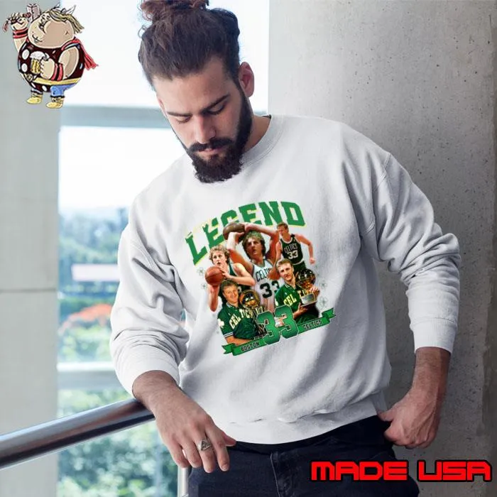 Larry Bird Legend Air Bird Basketball Signature Bootleg Rap T-Shirt Sweatshirt