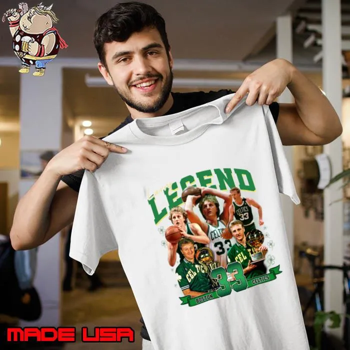 Larry Bird Legend Air Bird Basketball Signature Bootleg Rap T-Shirt Unisex