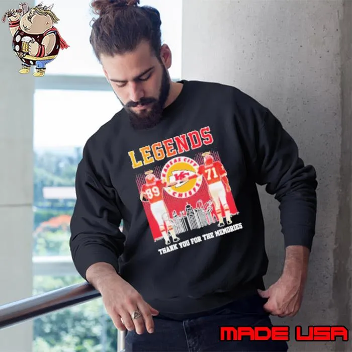 Legends Kansas City Chiefs Taylor And Budde Thank You For The Memories Shirt Sweatshirt