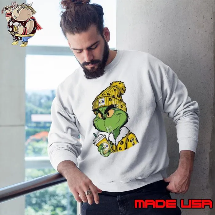 Los Angeles Rams the Grinch drink coffee s Sweatshirt
