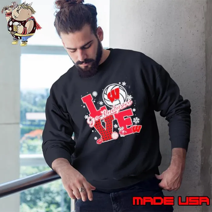 Love Wisconsin Badgers Volleyball Go Badgers Shirt