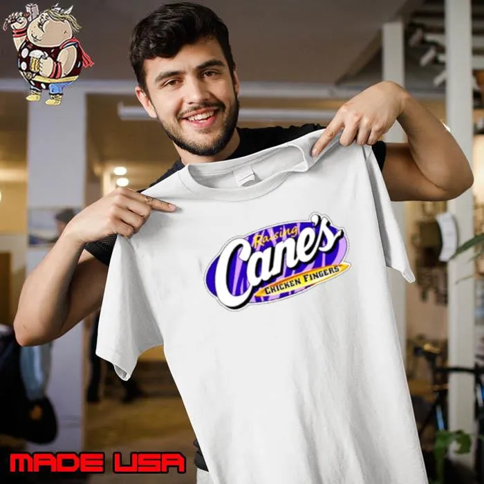 LSU raising cane’s chicken fingers shirt
