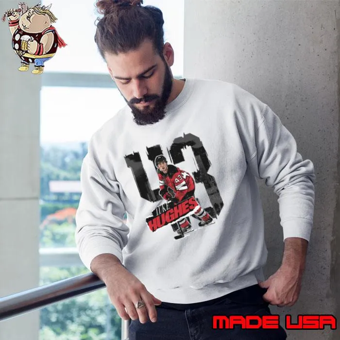 Luke Hughes professional ice hockey New Jersey Rough T-Shirt