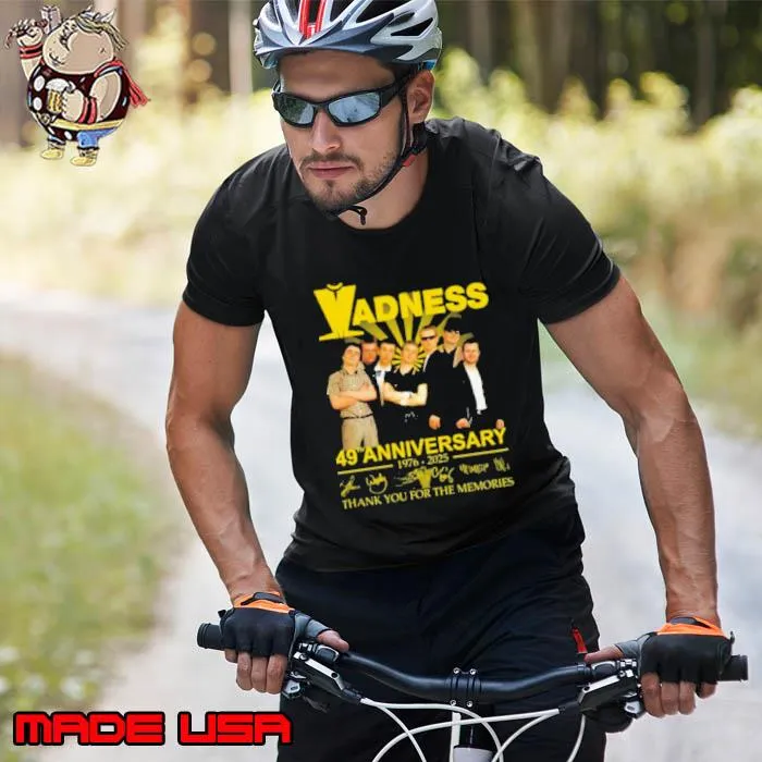 Madness 49th Anniversary 1976-2025 Thank You For The Memories Unique Shirt