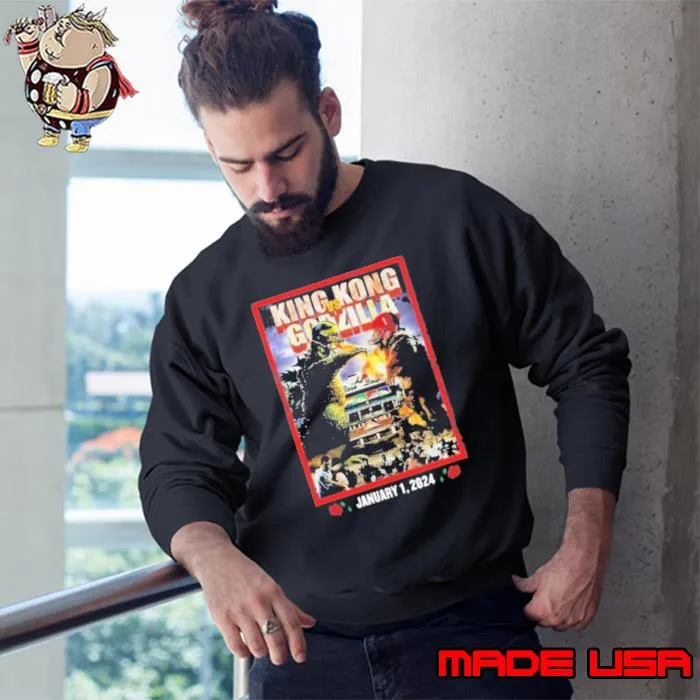 Michigan vs Alabama King Kong vs Godzilla 2024 Rose Bowl Shirt Sweatshirt