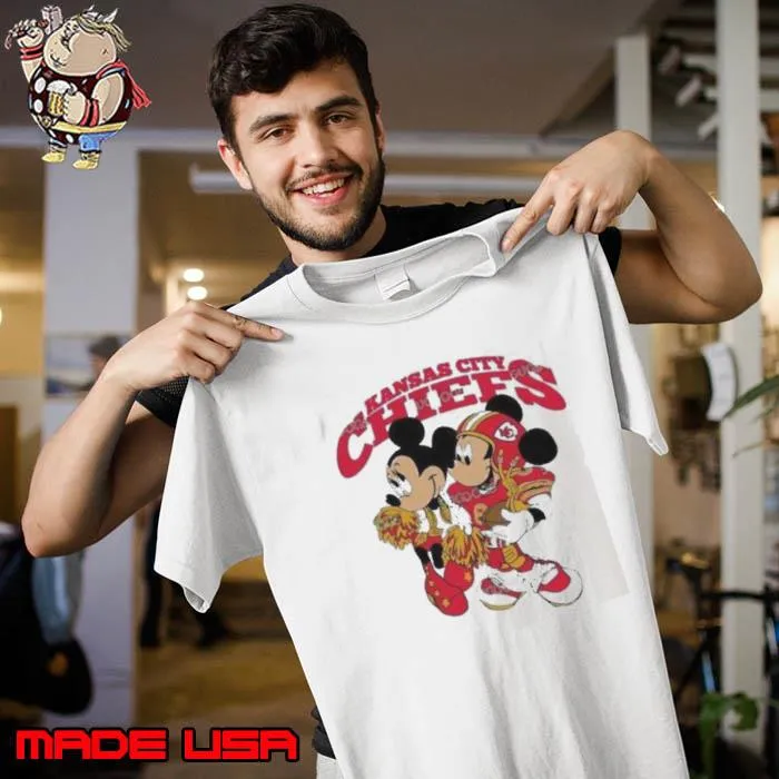Mickey Mouse And Minnie Mouse Kansas City Chiefs Shirt Unisex