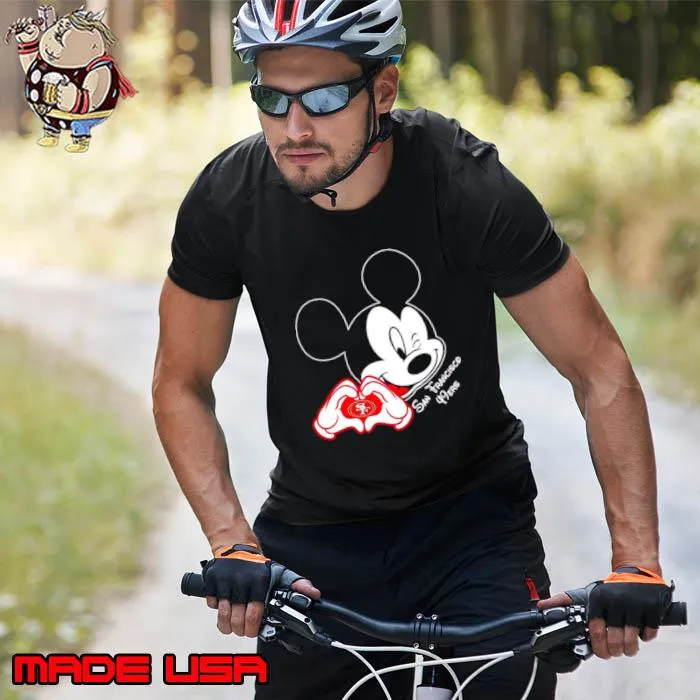 Mickey Mouse Love San Francisco 49ers s Unisex