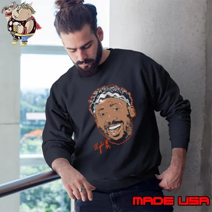 Myles Garrett Signature American football defensive end for the Cleveland Browns Swag Head T-Shirt Sweatshirt