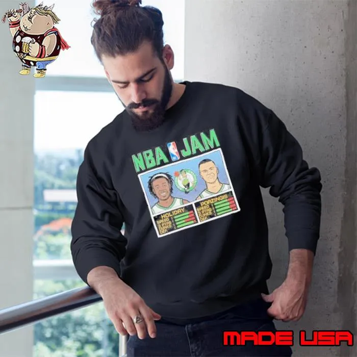 Nba Jam Celtics Holiday And Porzingis Shirt Sweatshirt