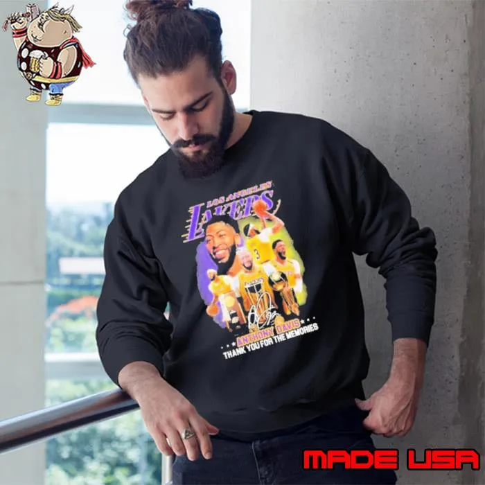 NBA Los Angeles Lakers Anthony Davis Thank You For The Memories Shirt Sweatshirt
