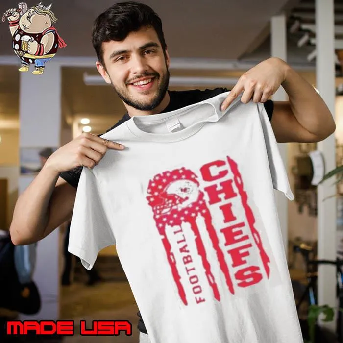 New Kansas Chiefs Football Team Helmet Flag Shirt Unisex