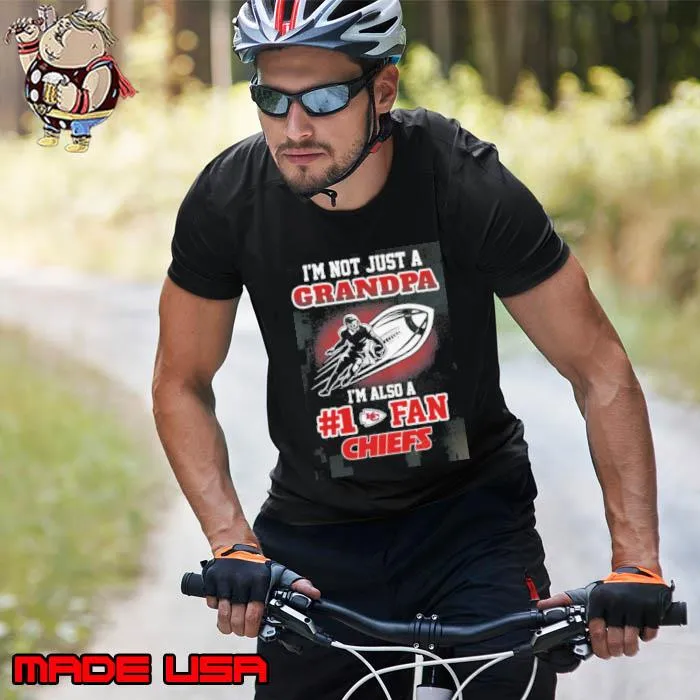 NFL Kansas City Chiefs Not Just Grandpa Also A Fan Shirt Unisex