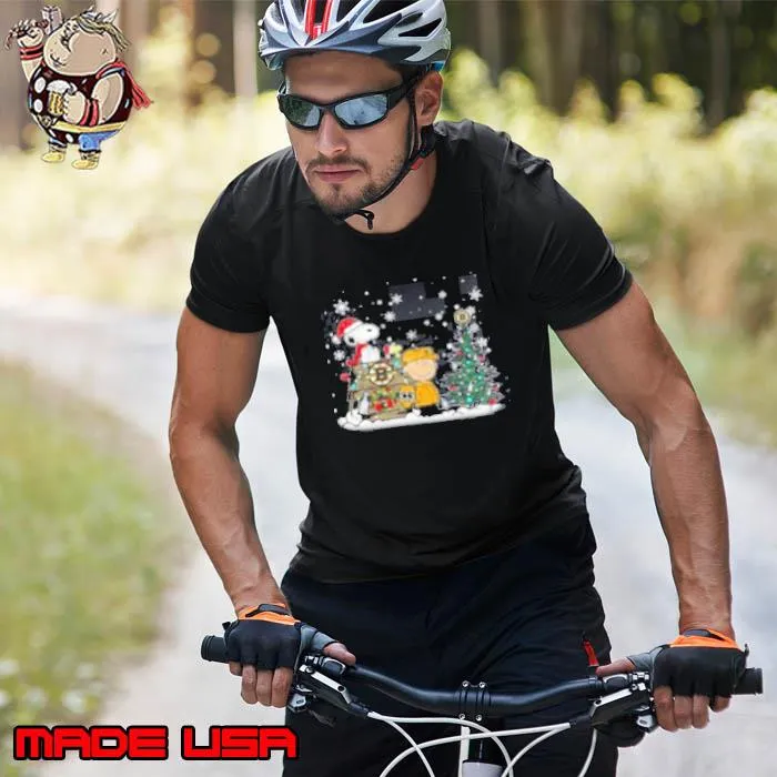 NHL Boston Bruins Snoopy Charlie Brown Woodstock Christmas Stanley Cup Hockey Shirt Unisex