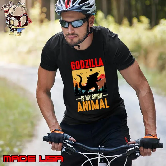 Official godzilla is my spirit animal vintage T-Shirt Unisex