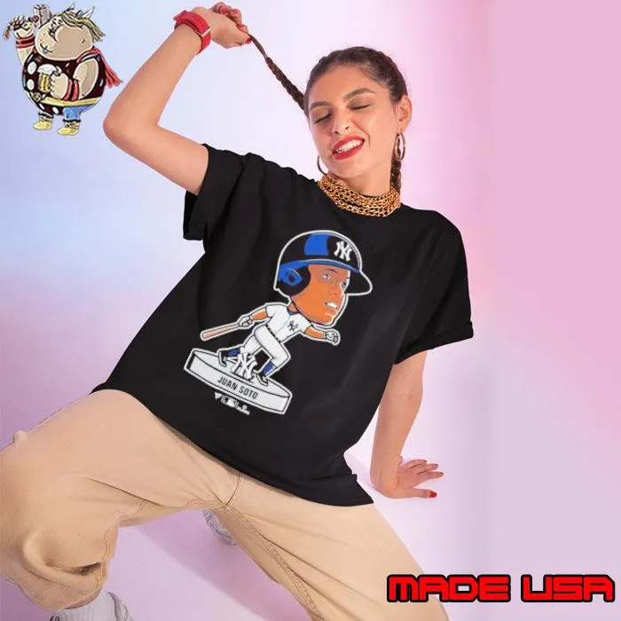 Official juan Soto New York Yankees Navy Bobblehead Shirt