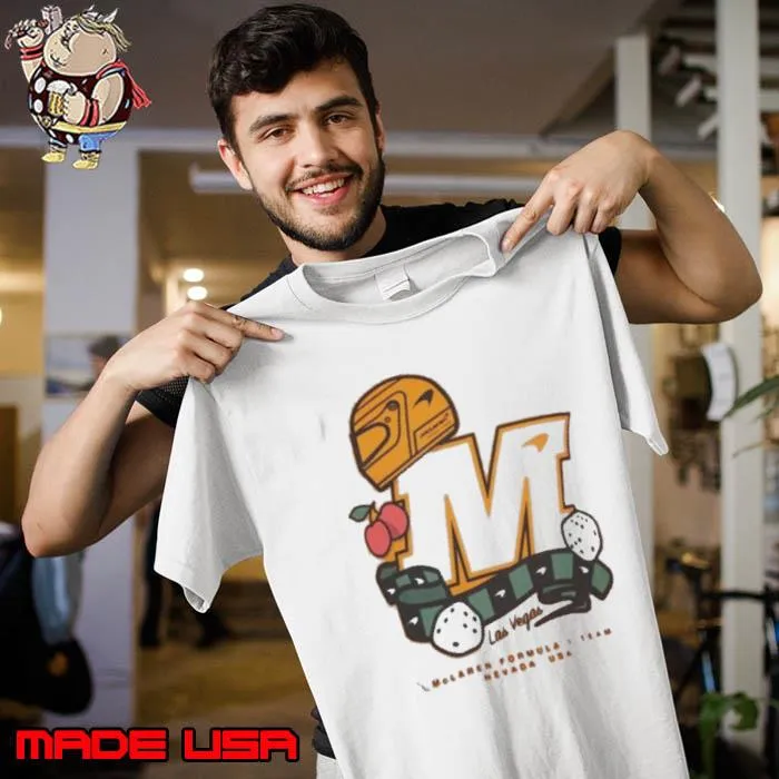 Official McLaren F1 Team Castore Unisex 2023 Las Vegas Grand Prix Shirt Unisex