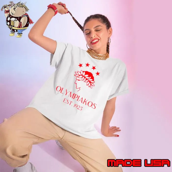 Official olympiakos Red Est 1925 s Ladies tee