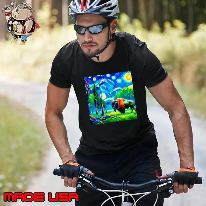 Official van Gogh starry night vincent Bison in forest s Unisex