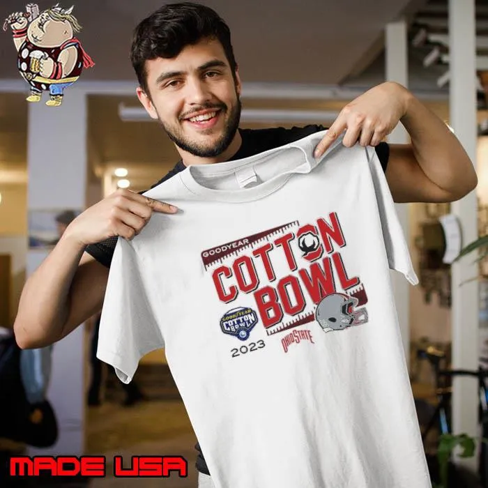 Ohio State Buckeyes 2023 Goodyear Cotton Bowl Vintage Helmet Shirt Unisex