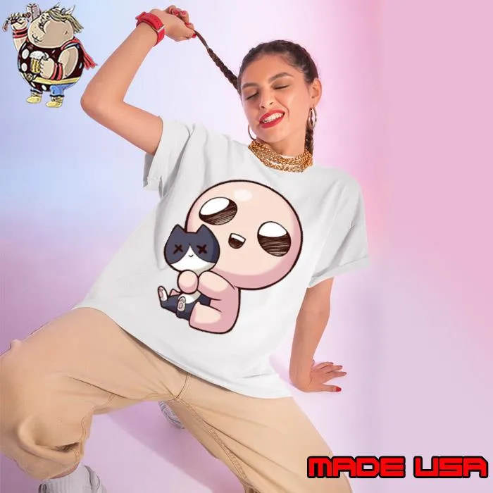 Premium the Binding Of Issac Issac And Baby Cat s Ladies tee